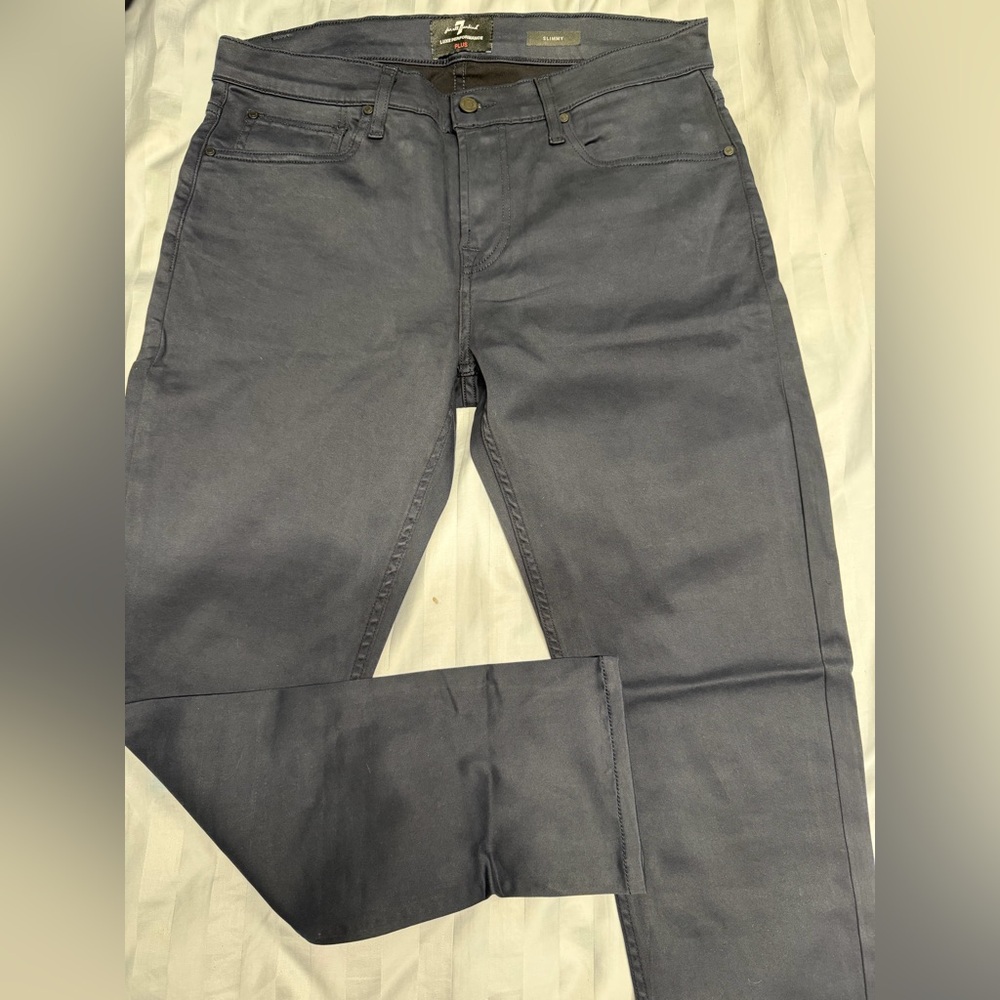 7 For All Mankind Men's Charcoal Jeans
